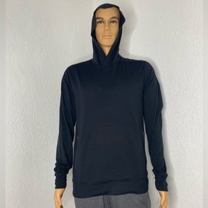 Vuori Ponto Performance Pullover Hoodie Men’s Size L Black EUC